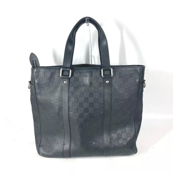 LOUIS VUITTON N41269 Damier Infini Tadao PM 2WAY Shoulder Bag Crossbody Tote Bag - Picture 3 of 14